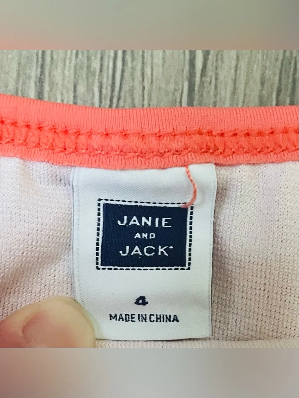 Janie And Jack Toddler Girl Bikini Swimsuit 4 Coral Eyelet Scallops Summer Beach